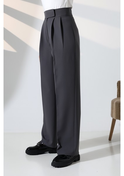 Kadın Palazzo Pantolon Beli Cırtlı