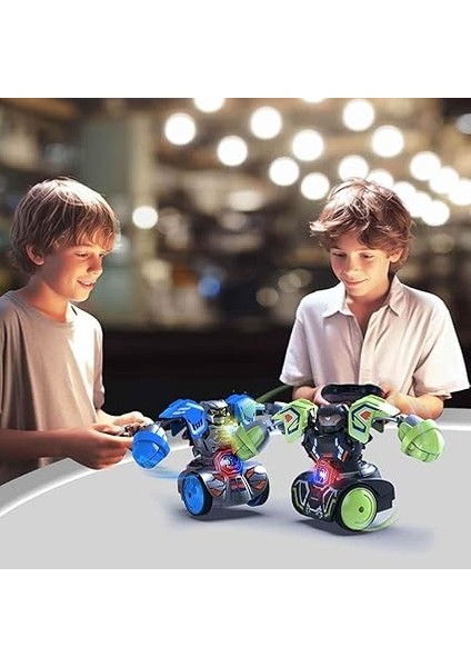 Sesli ve Işıklı Uzaktan Kumandalı Robo Kombat Tornado 2’li Paket - Siyah ve Gri Robot fiyatları