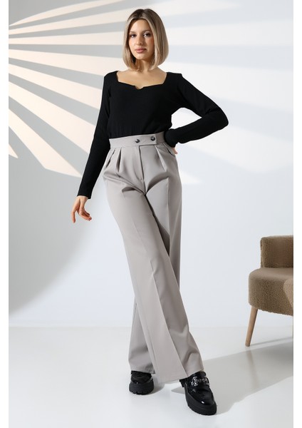 Kadın Palazzo Pantolon Düğmeli fiyatları