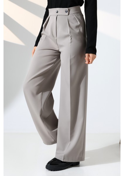 Kadın Palazzo Pantolon Düğmeli fırsatları