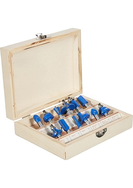 W 2504, Freze Uç Seti, 12 Parça, Gri