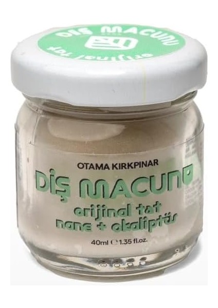 Otama Kırkpınar Doğal Vegan Diş Macunu Orijinal Tat 40 ml