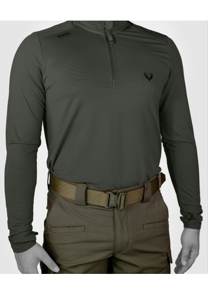 Taktik Tshirt Uzun Kol Ilgın Haki
