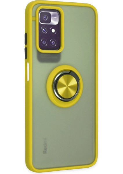 Xiaomi Redmi 10 2022 Kılıf Montreal Yüzüklü Silikon Kapak - SARI-(5796) - N853J071-M56853 fiyatları