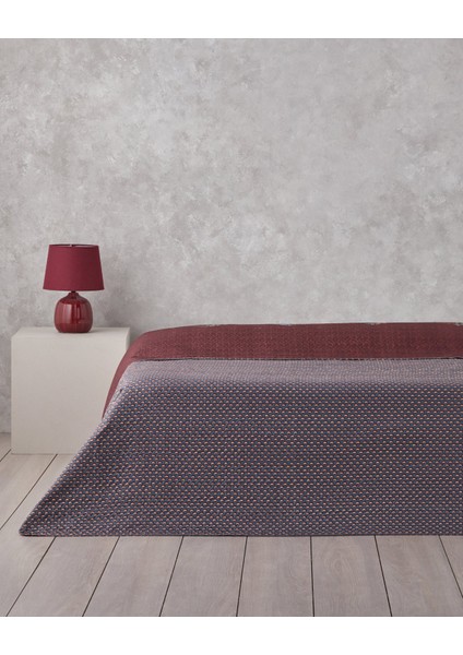 Diamond Clam King Size Çok Amaçlı Örtü 240X220 cm Bordo fiyatları