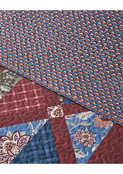 Diamond Clam King Size Çok Amaçlı Örtü 240X220 cm Bordo indirimleri
