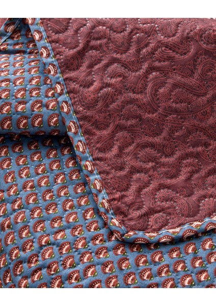 Diamond Clam King Size Çok Amaçlı Örtü 240X220 cm Bordo