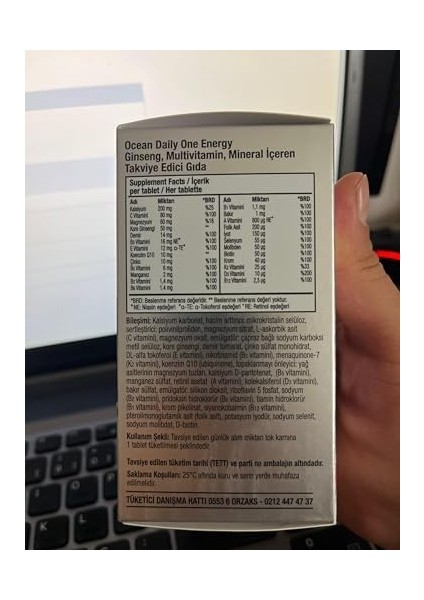 Daily One Energy Multivitamin, 30+30 Tablet, 2. Şişe%50 Indirimli fiyatları