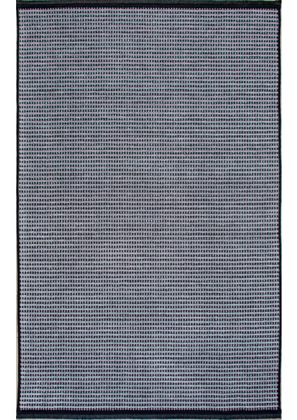 Gri Şönil Kilim Salon Oturma Çocuk Odası Hasır Yıkanabilir Yolluk Kaymaz Taban Halı Siyah