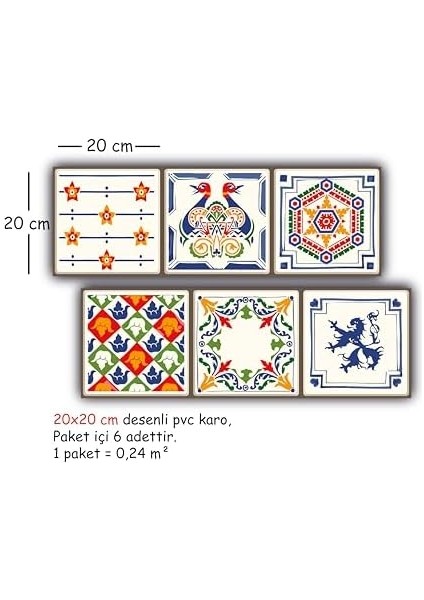 Kendinden Yapışkanlı Oyun Desenli Pvc, Yapışkanlı Kaplama, Çıkartması, Zemin Duvar 10X10 cm (20 Adet/0,20 M2) modelleri