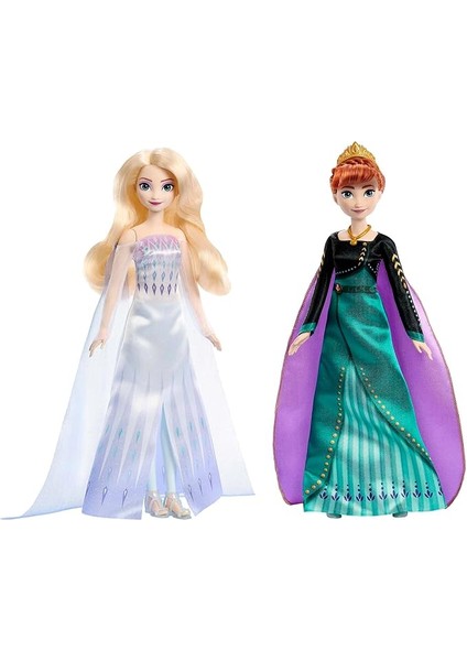 Frozen Disney Karlar Ükesi Prensesleri Anna ve Elsa - 2'li Paket, 3 Yaş ve Üzeri, HMK51