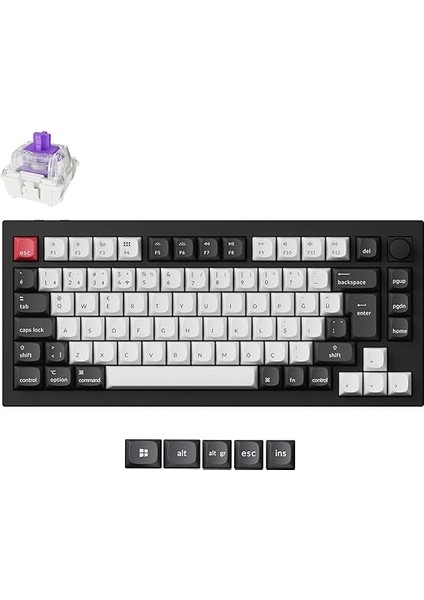 Q1 Hall-Effect%75 Rgb Türkçe Nebula Switch Kablosuz Siyah Beyaz Mekanik Klavye indirimleri