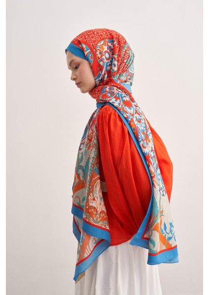 Lune Mavi Vela Floş Şal fiyatları