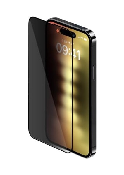 15 Pro ile Uyumlu 5d Privacy Hayalet Ekran, BF2252, Siyah modelleri