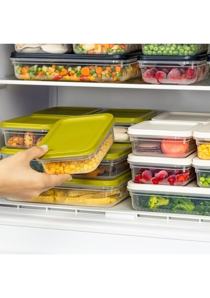 4 Adet Buzdolabı Organizeri – Pp Plastik Şeffaf ve Ayarlanabilir Saklama Kabı, Gıdaları Taze Tutan Fresh Box, Çok Amaçlı,mikrodalga ve Bulaşık Makinesi Uyumlu (Yeşil, 1200 Ml) fiyatları