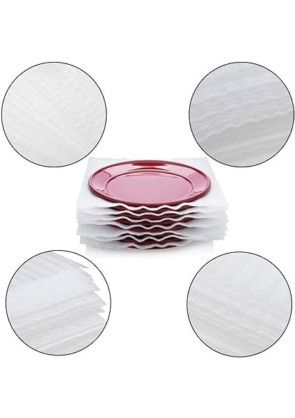 Ankky 100 Adet Köpük Folyo Ambalaj Malzemesi Hava Kabarcıklı Folyo Taşınma Malzemesi Karton Taşınma Tabak Bardak Şarap Şişeleri Gönderim (330 x 330 x 1 Mm) modelleri