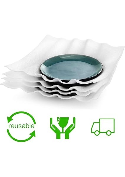 Ankky 100 Adet Köpük Folyo Ambalaj Malzemesi Hava Kabarcıklı Folyo Taşınma Malzemesi Karton Taşınma Tabak Bardak Şarap Şişeleri Gönderim (330 x 330 x 1 Mm) fırsatları