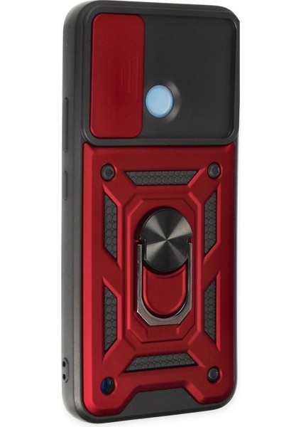 Realme C25Y Kılıf Pars Lens Yüzüklü Silikon - KIRMIZI-(5796) - N188J573-M02188 fiyatları