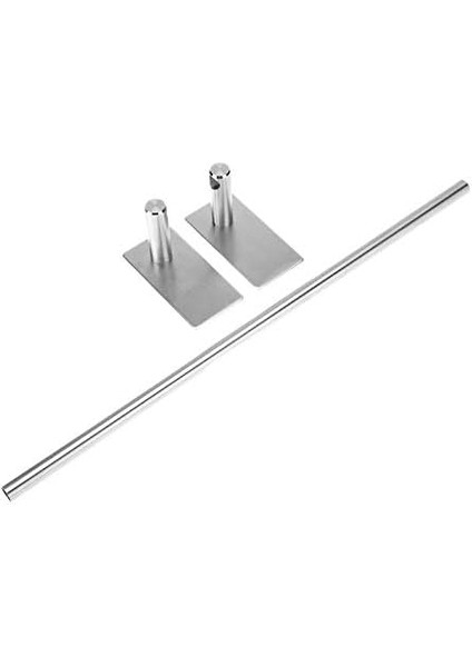 Paslanmaz Çelik 40CM Havluluk ve Tuvalet Kağıtlığı Set - Inox Yapışkan Bant Sistem indirimleri
