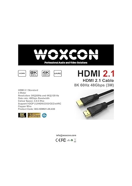 - HDMI 2.1 Kablo - 8k 60Hz, 4K 120Hz, 4K 60Hz, Earc, Hdr, D-Hdr, Hdcp2.2, Dolby Vision, Dolby Atmos (3 Metre) fiyatları