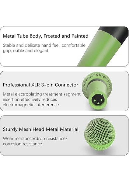 Meslek Dinamik Mikrofon Kablolu Mikrofon Sunum Canlı Akış Kaydı Için Açma/kapama Anahtarlı Dinamik El Kardioid Mikrofon indirimleri