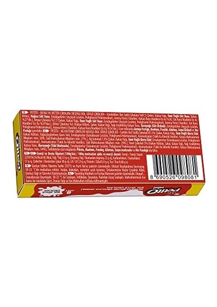 Eti Petito Mini Çekmeceli Bol Sütlü Çikolata 32 G x 16 Adet