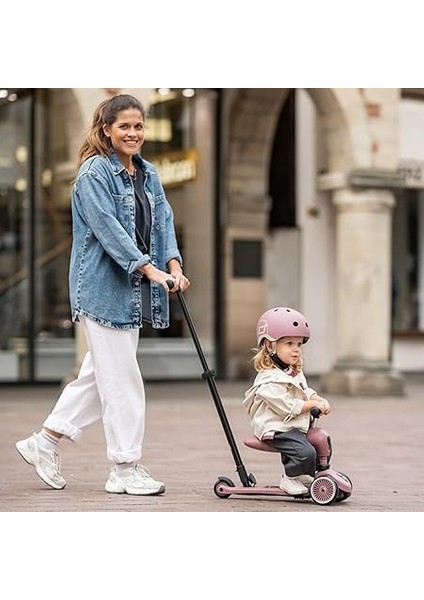 & Ride Highwaykick 1 Push And Go Kickboard Oturaklı Çocuk Scooter'ı, 2'si 1 Arada Direksiyonlu Denge Bisikleti, 1 2 Yaşından Itibaren, Yüksekliği Ayarlanabilir, Aletsiz indirimleri