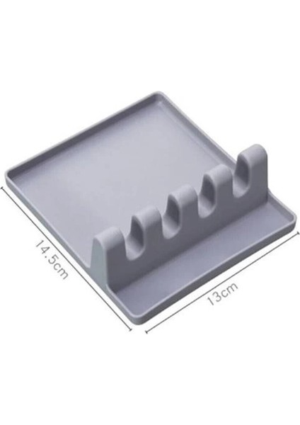 Tencere Kapak Tutuculu Kaşıklıklı Tencere Kapak Standı Pratik Kaşık Kepçe Altlık Düzenleyici