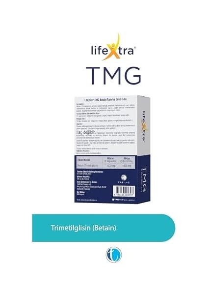 Lifextra Trimetilglisin 60 Kapsül