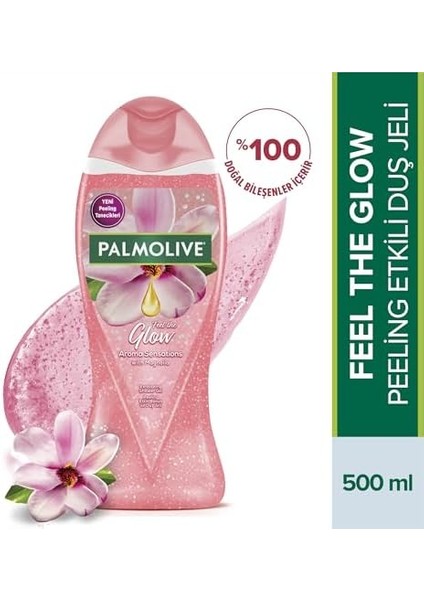 Palmolive Aroma Sensations Feel The Glow Ölü Deniz Tuzu ve Manolya Çiçeği Özü Ile Peeling Etkilli Banyo ve Duş Jeli (500 Ml)