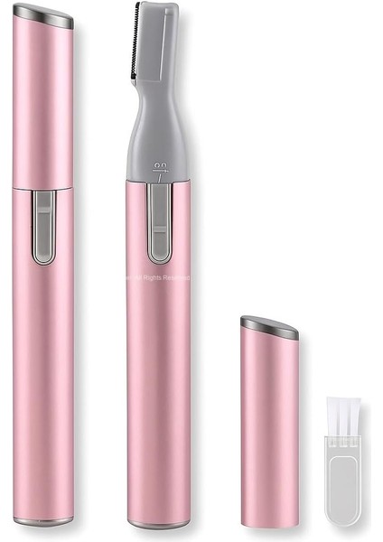 Busstier Elektrikli Kaş Düzeltici, Yüz ve Vücut Için Tüy Alma Makinesi, Kaş Tıraş Makinesi, Dudak Üstü ve Çene Tüy Kesici, Kaş Tarağı Dahil, Pille Çalışır, Hassas ve Acısız Kullanım (Pembe)