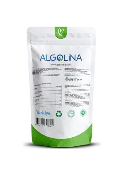Algolina Saf Spirulina Tozu 100 gr
