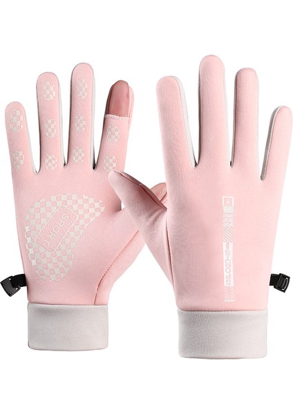 Kışlık Isıtmalı Dokunmatik Ekranlı Spor Dış Mekan Rüzgar Geçirmez Eldiven (Yurt Dışından)