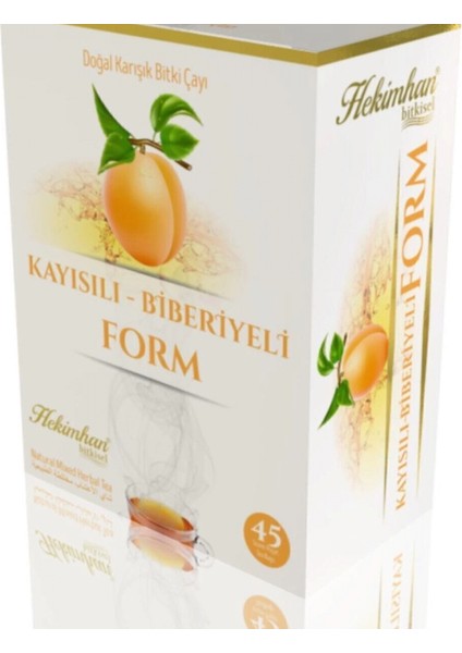 Hekimhan Kayısılı Biberiyeli Karışık Çay 45 Li Süzen Poşet