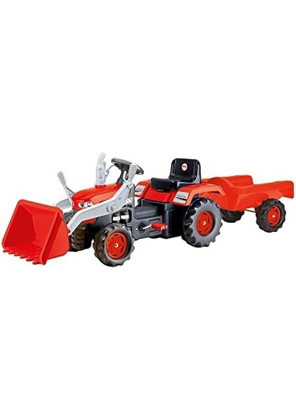 Römorklu Kepçeli Traktör Pedallı, Kırmızı modelleri