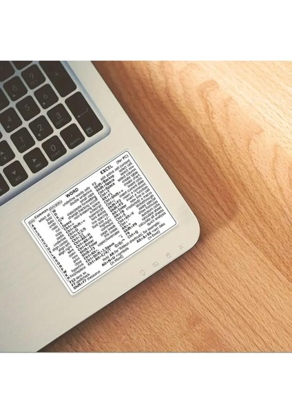 Major Selection Word ve Excel Için Klavye Kısayol Tuş Rehber Sticker 2 Adet Laptop Sticker fiyatları