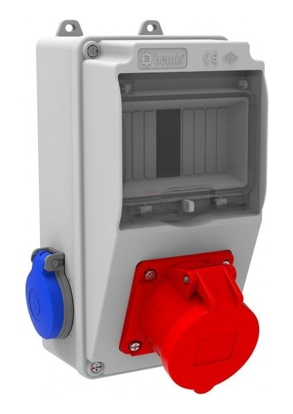 BD1-2112-2020 Ön 1 Ad. 4/16A. - 2 Ad. Yan 220V. ( V5 Kombinasyon )