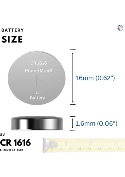 1616 DL1616 3V Lityum Düğmeli Piller (5&apos;li Paket) modelleri