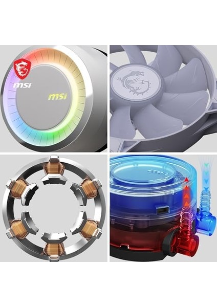 Msı Mag Corelıquıd E240 Whıte 240 mm Argb Block Sıvı Islemcı Sogutucusu fiyatları