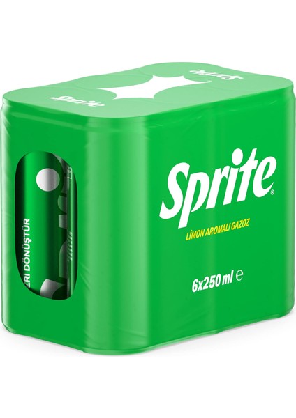 Sprite Limon Aromalı Kutu 6X250 ml modelleri