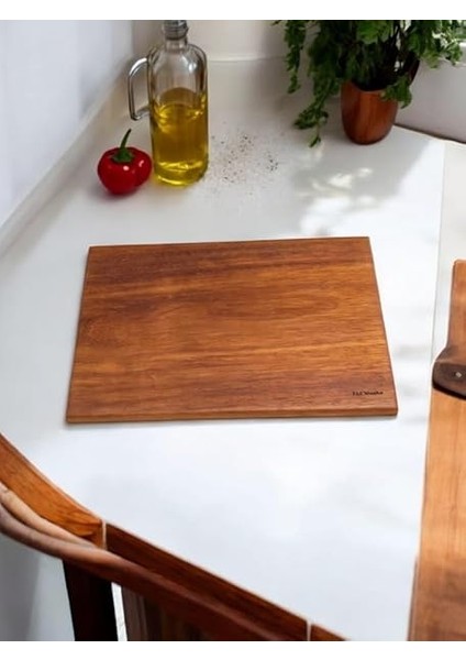 x 27,5 cm Yekpare Masif Eksiz Tek Parça Doğal Ahşap Kesme Sunum Et Ekmek Sebze Doğrama Tahtası indirimleri