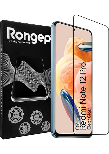 Redmi Note 12 Pro Için Ekran Koruyucu 9h Sertlikte Anti-Static Temperli Cam Görüntü Kalitesini ve Netliği Etkilemeyen Çizilme ve Darbelere Karşı Ekranı Kaplayan Premium Redmi Note 12 Pro Koruma