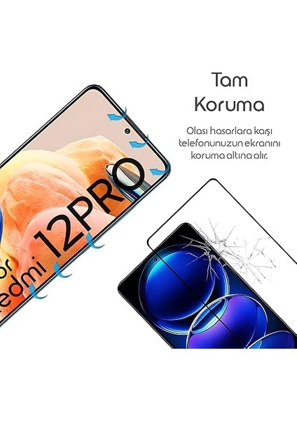 Redmi Note 12 Pro Için Ekran Koruyucu 9h Sertlikte Anti-Static Temperli Cam Görüntü Kalitesini ve Netliği Etkilemeyen Çizilme ve Darbelere Karşı Ekranı Kaplayan Premium Redmi Note 12 Pro Koruma fiyatları