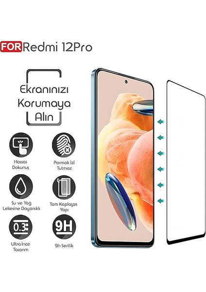 Redmi Note 12 Pro Için Ekran Koruyucu 9h Sertlikte Anti-Static Temperli Cam Görüntü Kalitesini ve Netliği Etkilemeyen Çizilme ve Darbelere Karşı Ekranı Kaplayan Premium Redmi Note 12 Pro Koruma indirimleri