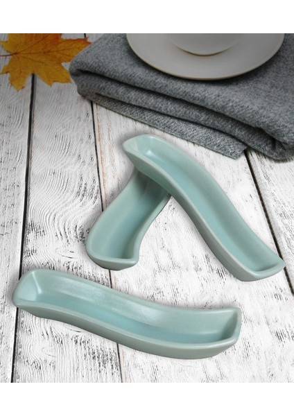 Mat Açık Yeşil Ivory Zeytinlik 18 cm 3 Adet