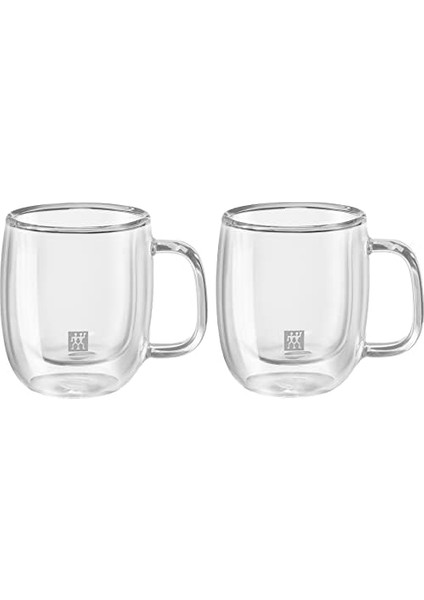 Sorrento Çift Camlı Kulplu 2'li Espresso Seti, 80 ml fiyatları