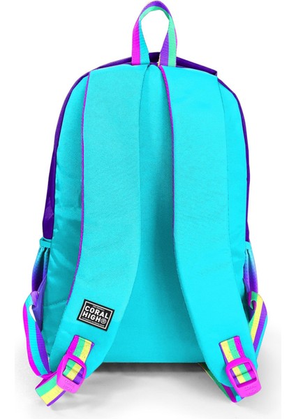 Rainbow Fermuarlı Mor 3’lü Okul Çanta Seti indirimleri