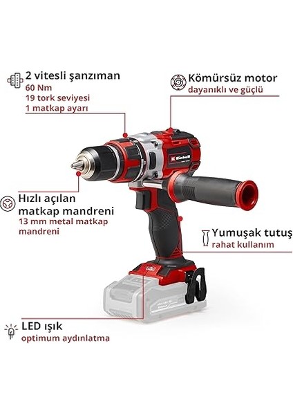 Te-Cd 18 Li Brushless - Solo, Kömürsüz Akülü Vidalama modelleri