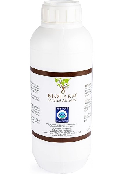 Besleyici Aktivatör - Tarım Biyolojik Aktivatör, Organik Madde Artırıcı, Bitki Besleyici, Biyobesin (1 Lt)