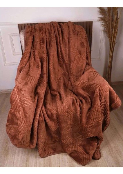 Trendy Embos Tek Kişilik BATTANIYE(155X220)-ART Deco Cameo Brown fiyatları